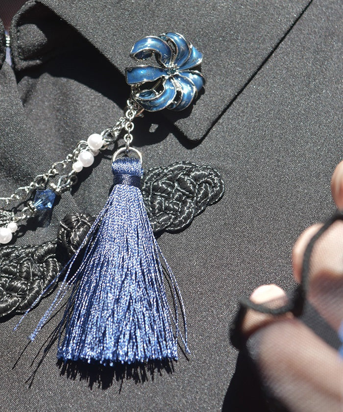 Higanbana Earrings & Collar Clip