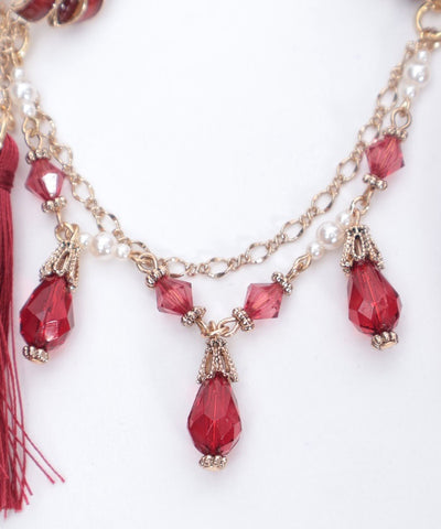 Higanbana Earrings & Collar Clip