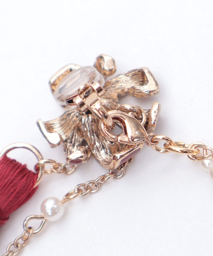 Higanbana Earrings & Collar Clip