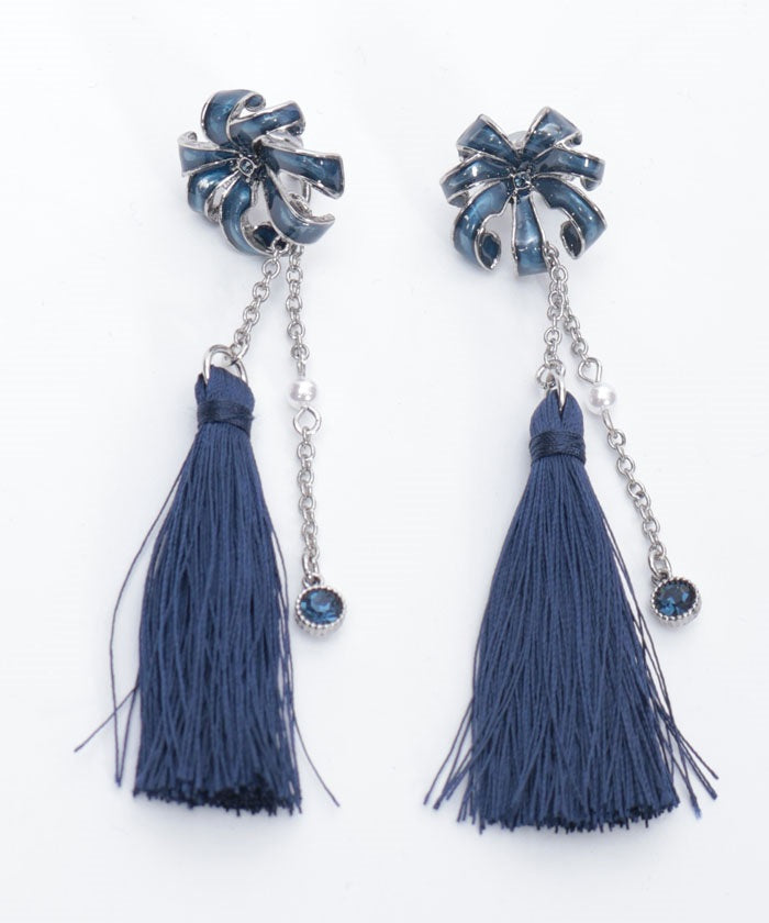 Higanbana Earrings & Collar Clip