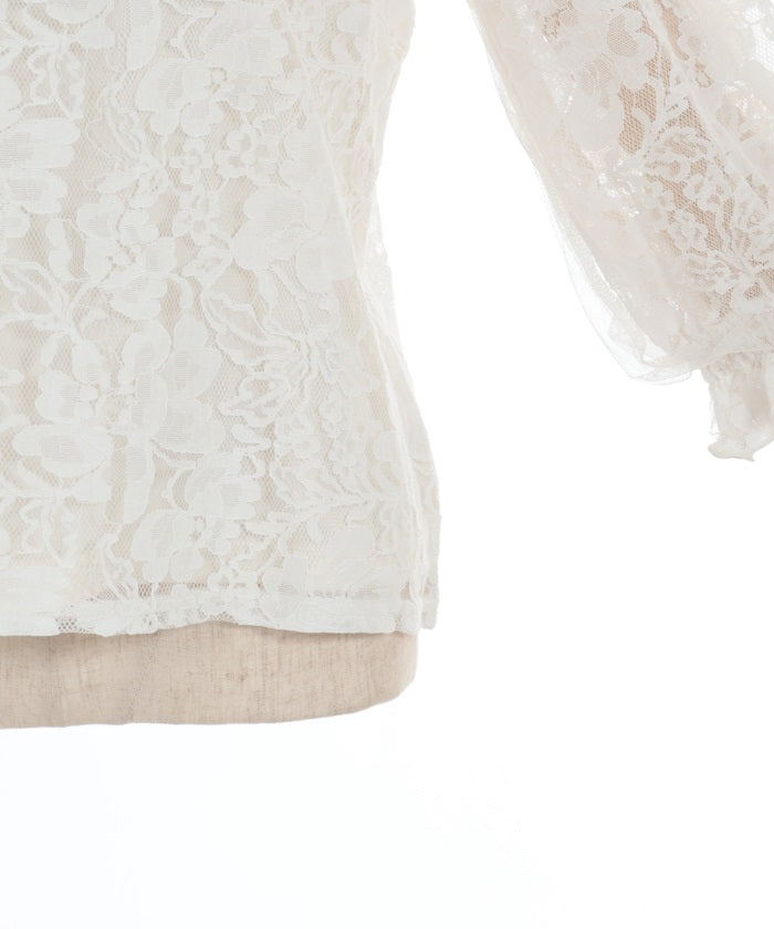 Tulle Sleeve Lace Tops