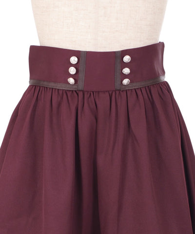 Double Button Classical Skort