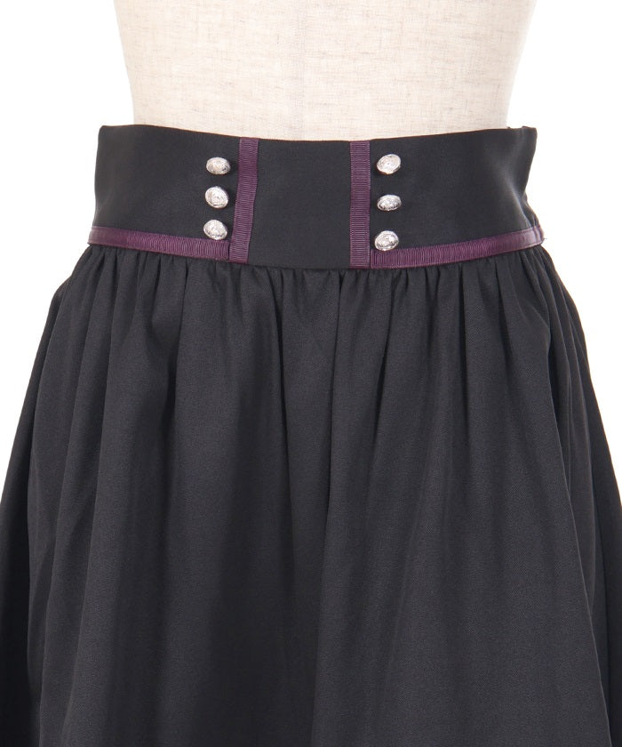 Double Button Classical Skort