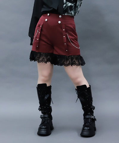 Lace Frill Short Pants