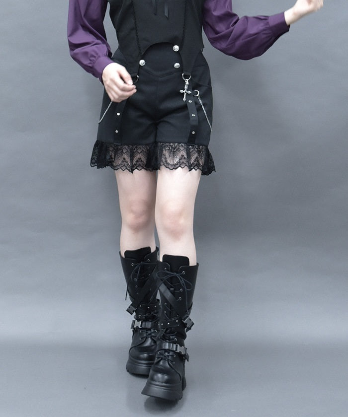 Lace Frill Short Pants