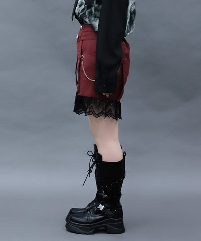 Lace Frill Short Pants