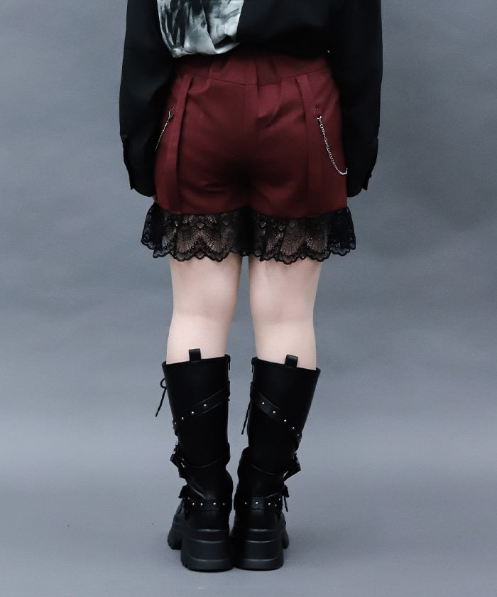 Lace Frill Short Pants