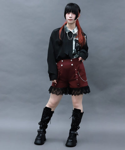 Lace Frill Short Pants