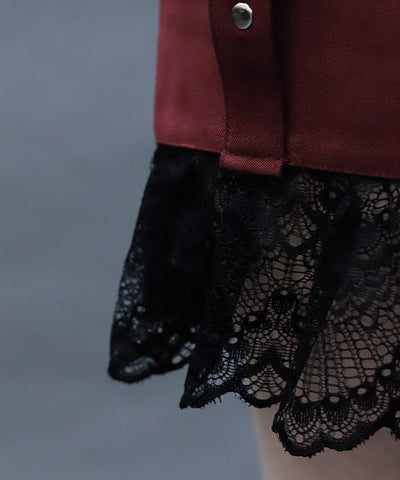 Lace Frill Short Pants