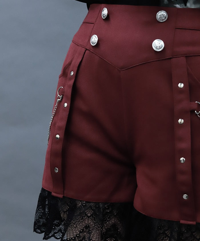 Lace Frill Short Pants