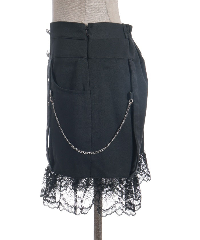 Lace Frill Short Pants