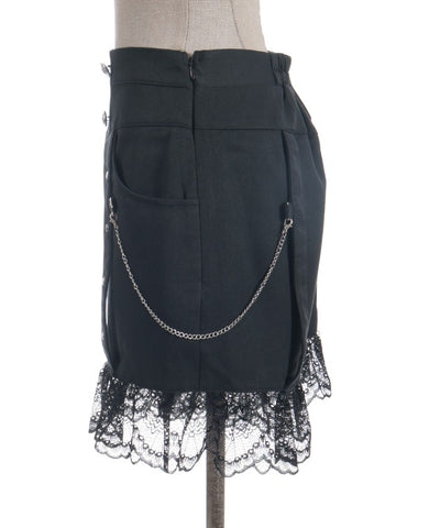 Lace Frill Short Pants