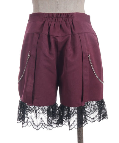 Lace Frill Short Pants