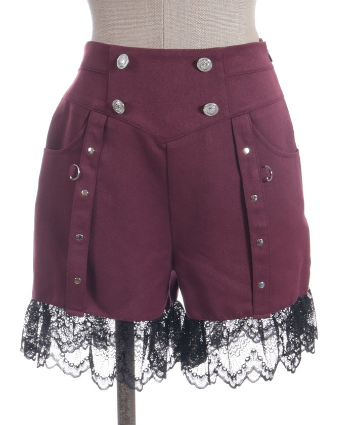 Lace Frill Short Pants