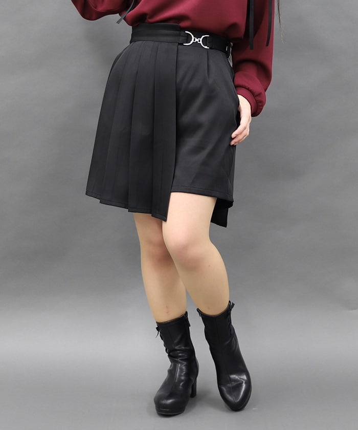 Short Pants with Wrap Skirt