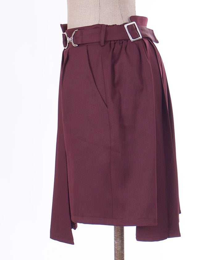 Short Pants with Wrap Skirt