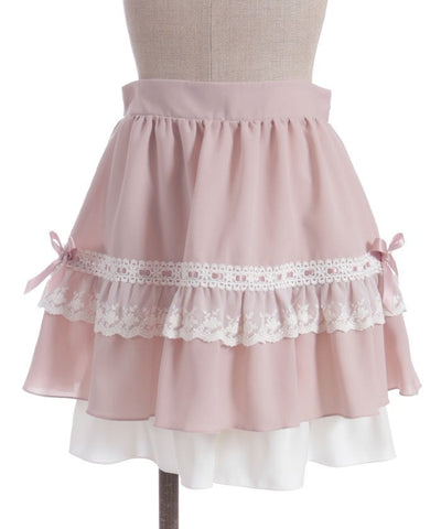 Cotton Lace Frill Skort