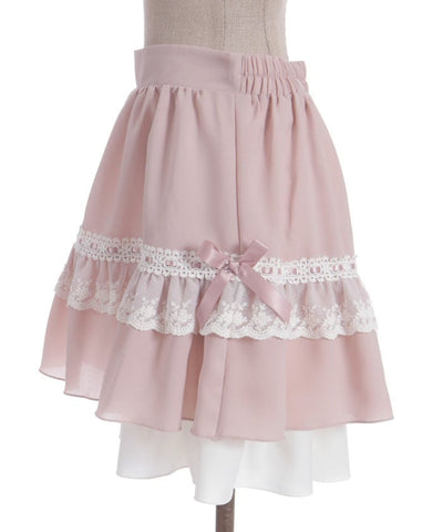 Cotton Lace Frill Skort