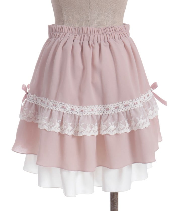 Cotton Lace Frill Skort