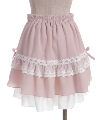 Cotton Lace Frill Skort