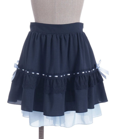 Cotton Lace Frill Skort