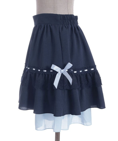 Cotton Lace Frill Skort