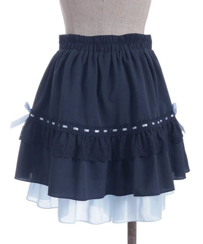Cotton Lace Frill Skort