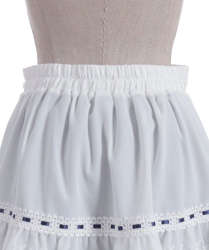Cotton Lace Frill Skort