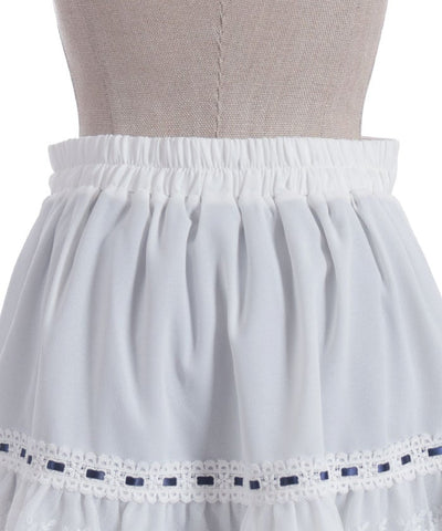 Cotton Lace Frill Skort