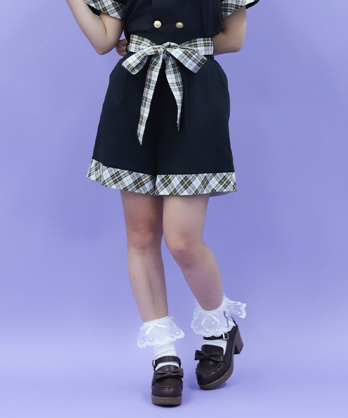 Bicolor Short Pants