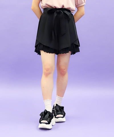 Cotton Hem Frill Culotte