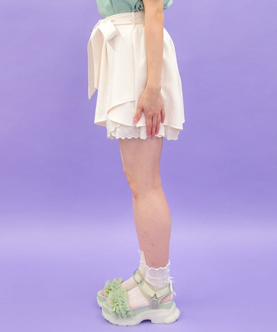 Cotton Hem Frill Culotte