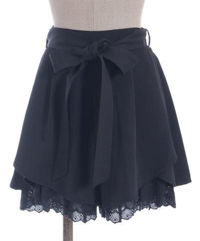 Cotton Hem Frill Culotte
