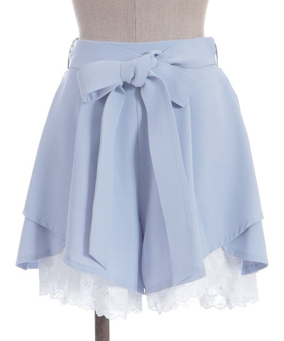 Cotton Hem Frill Culotte