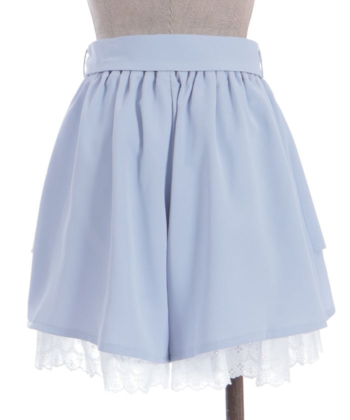 Cotton Hem Frill Culotte