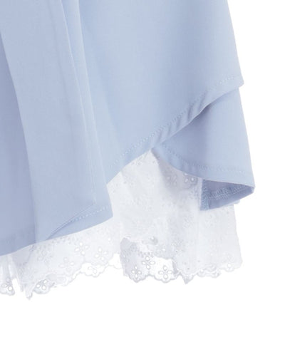 Cotton Hem Frill Culotte