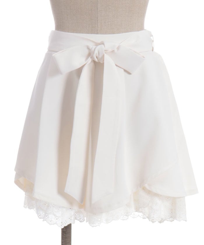 Cotton Hem Frill Culotte