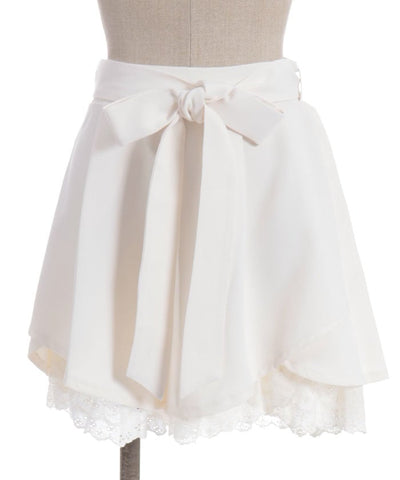Cotton Hem Frill Culotte