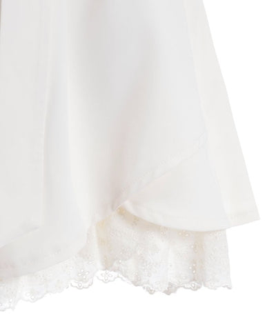 Cotton Hem Frill Culotte
