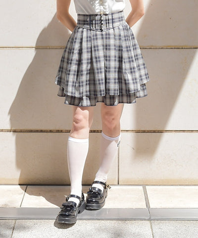 High-Waisted Flare Mini Skirt