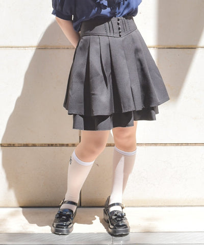 High-Waisted Flare Mini Skirt