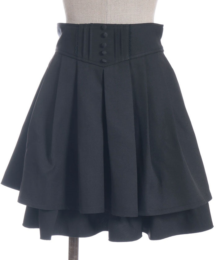 High-Waisted Flare Mini Skirt