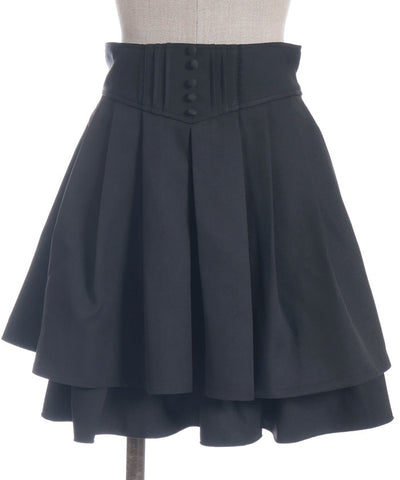 High-Waisted Flare Mini Skirt