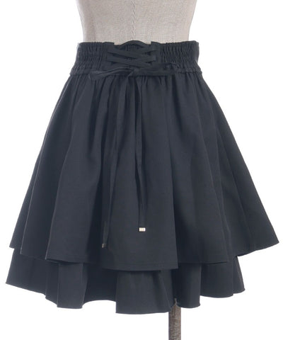 High-Waisted Flare Mini Skirt