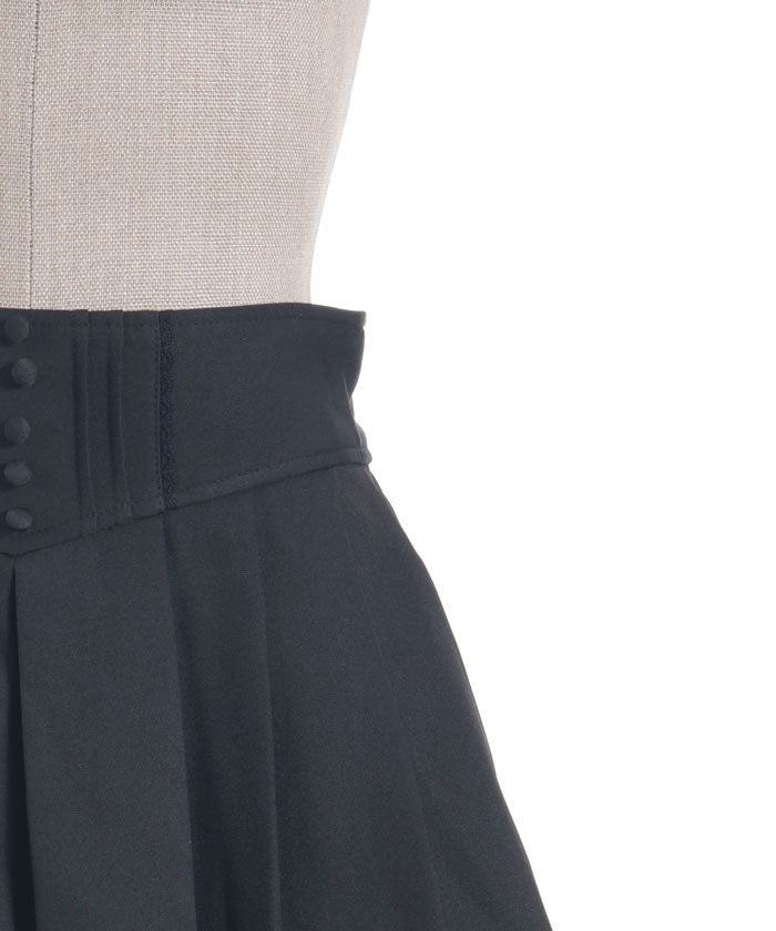 High-Waisted Flare Mini Skirt