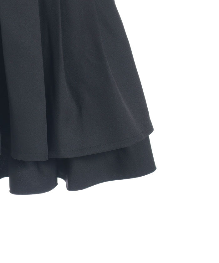 High-Waisted Flare Mini Skirt