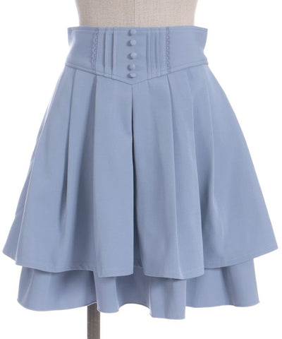High-Waisted Flare Mini Skirt