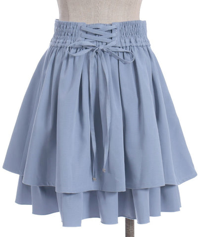 High-Waisted Flare Mini Skirt
