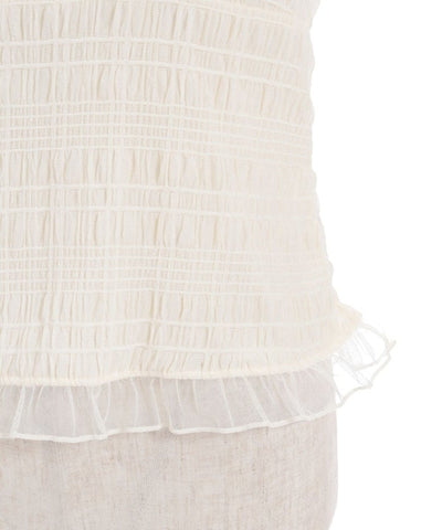 Cloqué Jacquard Top with Rose