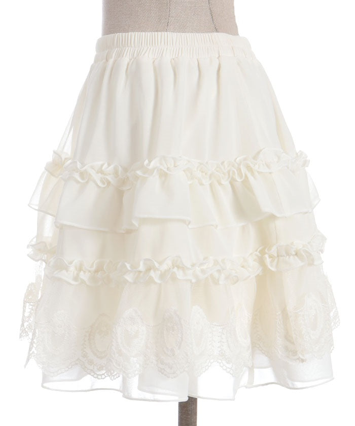 Volume Frill Skort – axes femme from JAPAN
